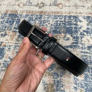 Tommy Hilfiger Denton Flag Logo belt Black Men’s Size 46-48